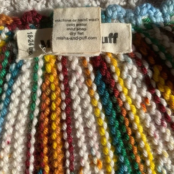 Misha & Puff | 🎪 Wool Short Circus Cardigan | Carnival Space Dye | 18-24M - Picture 8 of 11